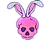 Sticker | Skull Bunny (Glitter)