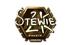Sticker | Stewie2K (Gold) | London 2018