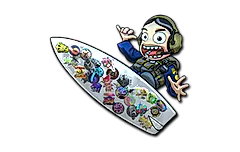 Sticker | Sticker Bomb Surf Ava (Foil)