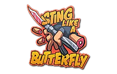 Sticker | Sting Like A Butterfly