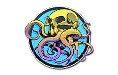 Sticker | Sunset Ocean Tentaskull