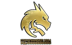 Sticker | Team Spirit (Gold) | Copenhagen 2024
