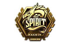 Sticker | Team Spirit (Gold) | London 2018