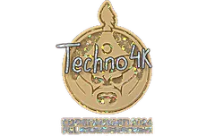 Sticker | Techno4K (Glitter) | Copenhagen 2024