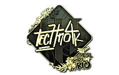 Sticker | Techno4K (Gold) | Rio 2022
