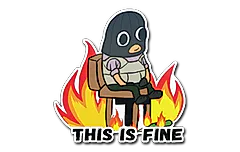 Sticker | This Is Fine (T)