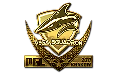 Sticker | Vega Squadron (Gold) | Krakow 2017