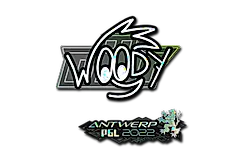 Sticker | WOOD7 (Glitter) | Antwerp 2022