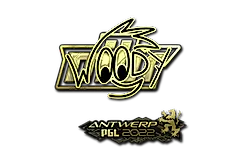 Sticker | WOOD7 (Gold) | Antwerp 2022