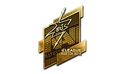 Sticker | Zeus (Gold) | Boston 2018