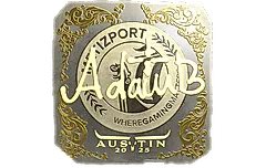 Sticker | adamb (Gold) | Austin 2025
