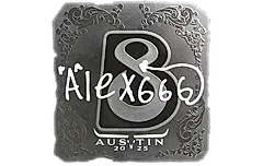Sticker | alex666 (Foil) | Austin 2025