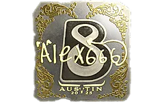 Sticker | alex666 (Gold) | Austin 2025