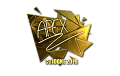 Sticker | apEX (Gold) | Cologne 2016
