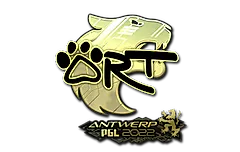 Sticker | arT (Gold) | Antwerp 2022