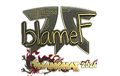 Sticker | blameF (Gold) | Shanghai 2024