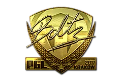 Sticker | boltz (Gold) | Krakow 2017