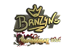 Sticker | brnz4n (Gold) | Shanghai 2024