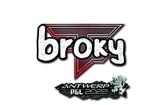 Sticker | broky (Glitter) | Antwerp 2022