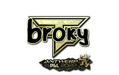 Sticker | broky (Gold) | Antwerp 2022