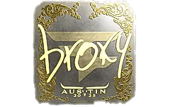 Sticker | broky (Gold) | Austin 2025