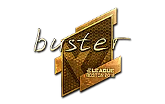 Sticker | buster (Gold) | Boston 2018