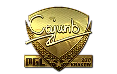 Sticker | cajunb (Gold) | Krakow 2017