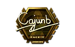 Sticker | cajunb (Gold) | London 2018
