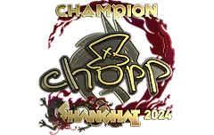 Sticker | chopper (Gold, Champion) | Shanghai 2024