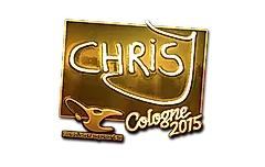 Sticker | chrisJ (Gold) | Cologne 2015