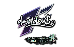 Sticker | dav1d (Glitter) | Antwerp 2022