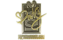 Sticker | dav1g (Gold) | Copenhagen 2024
