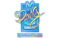 Sticker | dav1g (Holo) | Copenhagen 2024
