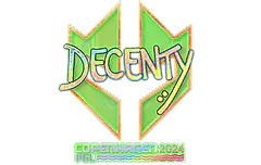 Sticker | decenty (Holo) | Copenhagen 2024