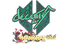 Sticker | decenty (Holo) | Shanghai 2024