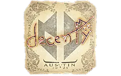 Sticker | decenty | Austin 2025