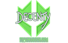 Sticker | decenty | Copenhagen 2024