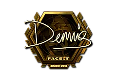 Sticker | dennis (Gold) | London 2018