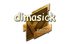 Sticker | dimasick (Gold) | Boston 2018