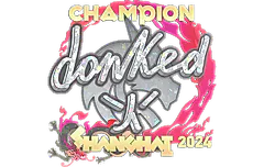 Sticker | donk (Glitter, Champion) | Shanghai 2024