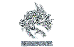 Sticker | donk (Glitter) | Copenhagen 2024