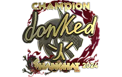 Sticker | donk (Gold, Champion) | Shanghai 2024