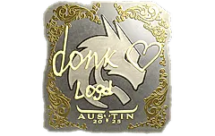 Sticker | donk (Gold) | Austin 2025