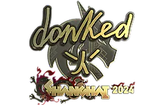 Sticker | donk (Gold) | Shanghai 2024