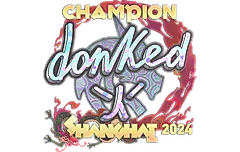 Sticker | donk (Holo, Champion) | Shanghai 2024