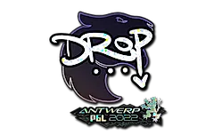 Sticker | drop (Glitter) | Antwerp 2022