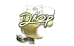Sticker | drop (Gold) | Paris 2023