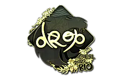 Sticker | drop (Gold) | Rio 2022