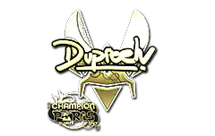 Sticker | dupreeh (Gold, Champion) | Paris 2023