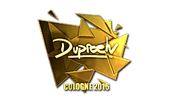 Sticker | dupreeh (Gold) | Cologne 2016